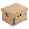 Bankers Box Max Strength Moving Boxes, Small, HSC, 15x15x12, Kraft/Blue, PK8 7710201